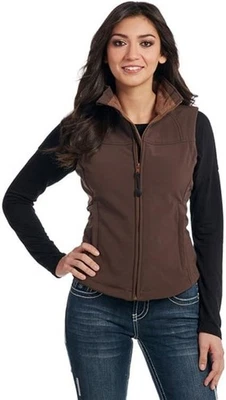 ❤️RED Cripple Creek Ranchwear Vest Womens Medium Full Zip Polyester Pockets Work - Image 1 of 4