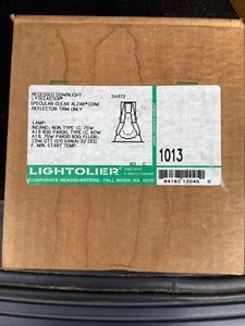 Lightolier Einbaustrahler Lytecaster Specular klar Alzak Kegel Reflektor 1013 - Bild 1 von 3