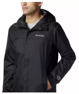 Columbia Herren Big & Tall wasserdicht II verpackbare Regenjacke schwarz 1X - Bild 1 von 11