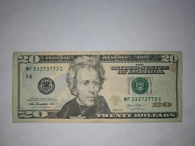 Rare binary 20 dollar bill  - Image 1 of 2
