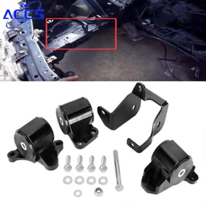 Billet Aluminum Engine Motor Mount Kit 2-Bolt For 1996-2000 Civic B/D Series - Picture 1 of 8