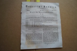 1833 Bayern Annalen 44 Biber in Bayern 3 / Langenpfunzen Rosenheim - Bild 1 von 5