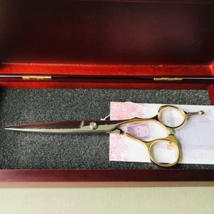 Japanese Scissors Matsuzaki Jr.SHIHOU Gold, Damascus 3Y-Warranty, Made in Japan - Picture 1 of 12