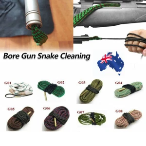 Bore snake gun cleaner .22 .223 5.56 rifle barrel cleaning rope boresnake AUST. - Picture 1 of 10