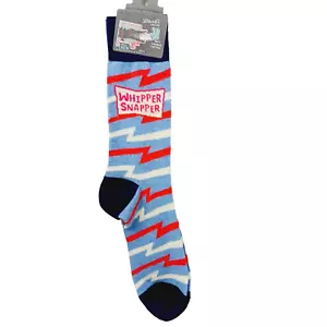 Socke blau Q Crew Herren Damen Whipper Snapper Unerfahren anmaßend jung Neu mit Etikett - Bild 1 von 12