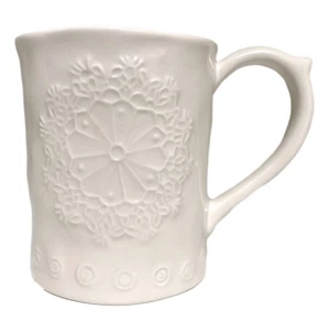 Burton + Burton Snowflake Coffee Mug Large 16 Ounce Christmas Ceramic Cup NIB - Picture 1 of 8