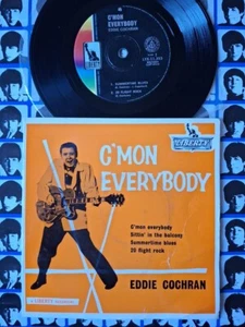 Eddie Cochrane C'mon Everybody Australia 1968 Summertime Blues EP 7" Vinyl - Picture 1 of 9