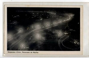 (KJg8075-477) RP,SÜDAMERIKA,VALPARAISO (CHILE),PANORAMA DE NOCHE - Bild 1 von 2