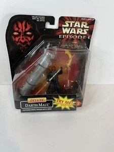 Star Wars Episode 1 Deluxe Darth Maul With Lightsaber New In Package 1998 - Picture 1 of 5