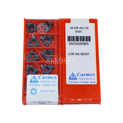 20pcs Carmex 16ER AG55 BMA High quality Threading blade Carbide Inserts - Image 1 of 3