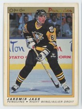 1991-92 O-Pee-Chee Premier Jaromir Jagr RC #50