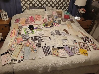 Huge Lot Of Scrapbooking Stickers Letters Borders Numbers Stickers Only Few Used - Image 1 of 4