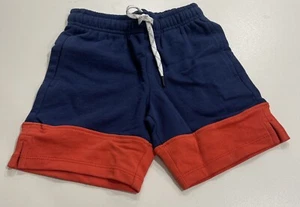 Hanna Andersson Boys Blue & Orange Colorblock Shorts Size 5 - Picture 1 of 2