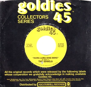 The Edsels: Rama Lama Ding Dong / Bells .. 45 RPM 6881 - Picture 1 of 3