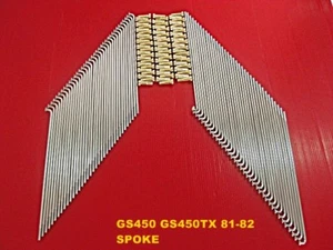 Fit SUZUKI GS450 GS450TX  '81-82 FRONT SPOKE 36Pcs.NIPPLE GOLD JAPAN [mi2609] - Picture 1 of 7