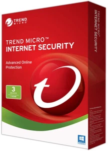 Trend Micro Internet Security 3Pcs 1Year Antivirus for Windows Pc - Picture 1 of 2