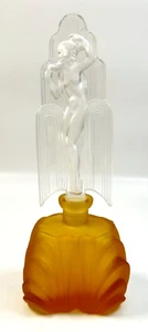 Vintage J. Pesnicak signierter Glas Parfüm Flakon Frau 8" Tschechien, RAR - Bild 1 von 5