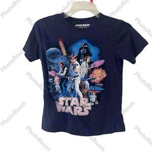 Star Wars Crewcuts Youth Size 10 T-shirt Blue Short Sleeve - Picture 1 of 9