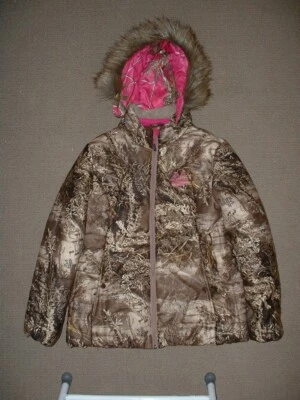 Women's Realtree MAX-1 XT Camo Puffer Jacket Removable Hood Large 42-44 - Image 1 of 4