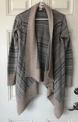 Cárdigan abierto Kenar para mujer mezcla de lana suéter cascada frontal talla M Foto 1 de 3