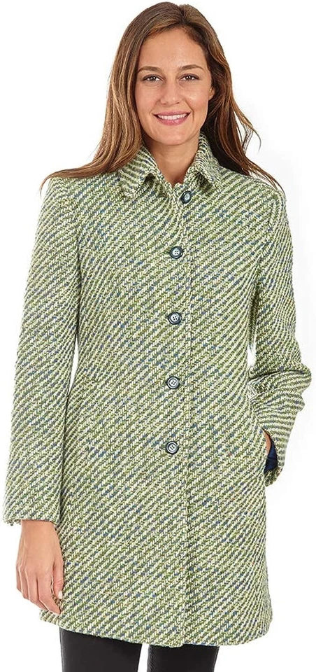 Donatella Women's Single Breasted Wool Walker Coat - Image 1 of 4