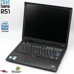 Notebook IBM THINKPAD R51 Intel Pentium M Laptop Windows XP Ati Radeon 9000 1GB - Picture 1 of 8