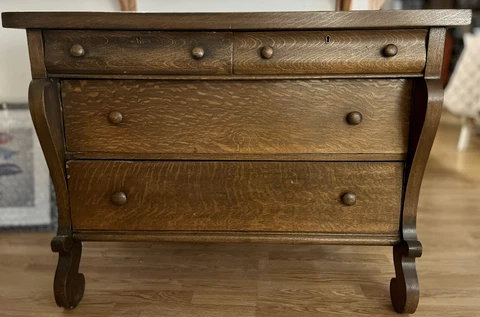 antique empire-style chest of drawers Cover