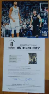 Foto firmada autografiada por Luka Doncic 8x10 Beckett LOA Dallas Mavericks certificado de autenticidad NBA - Imagen 1 de 7