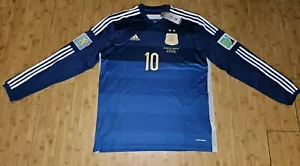 Maglia Argentina Lionel Messi Mondiali 2014 Taglia L Manica Lunga Commemorativa - Foto 1 di 8