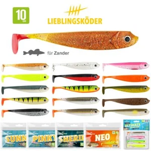 Lieblingsköder 10 cm Gummifische | 4x Gummiköder für Zander & Hecht Softbait OVP - Bild 1 von 35