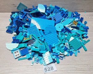 Lego 1KG - 1000g Mixed Blue Bricks Pieces. Starter Job Lot 528 - Picture 1 of 4