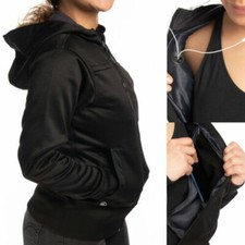 women's heatkeep dynamic storm tech hooded long rain jacket