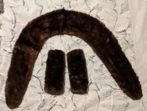 Vintage Mink Collars & Cuffs 50’s or 60’s for Coat or Jacket. Big Mark Down! - Picture 1 of 5