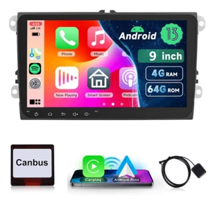 4+64GB Android 13 Autoradio Carplay GPS Navi für VW GOLF 5 6 Passat Touran Polo - Bild 1 von 23