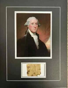 President George Washington Signed Cut Display ICZ Dave Norman Autograph COA - Picture 1 of 4