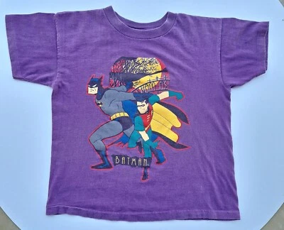Vintage 90s Batman The Animated Series T-Shirt 1992 DC Youth L large 16-18 - Image 1 of 4