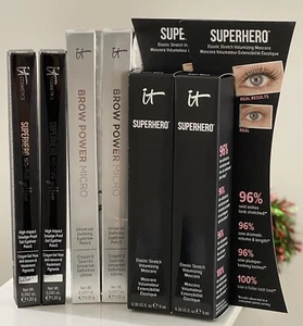 IT Cosmetics Superhero Eyes & Brow Power Micro 6 Piece Collection NEW - Picture 1 of 12
