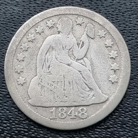 1848 Seated Liberty Dime 10c Better Grade #41231 Cover