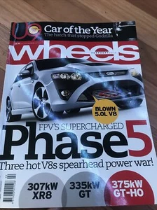 WHEELS Car magazine FEB 2010 XR8 GT GTHO 458 911 M5 X3 COTY JAGUAR XE  - Picture 1 of 3