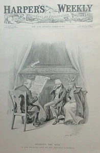 Harper's Weekly. March. 1895 Illustration by W.A. Rogers *excellent condition - Picture 1 of 1