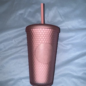 Starbucks 2022 Soft Touch Pink Lemonade Jelly Studded 16oz Tumbler - Picture 1 of 4
