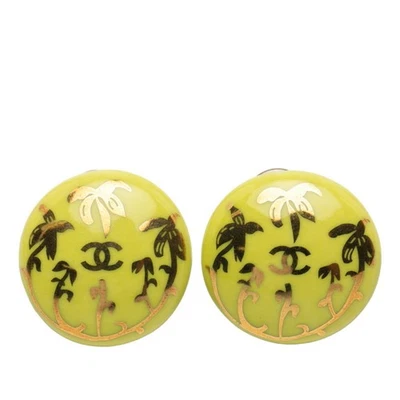 Pendientes Chanel Marca Coco, Verde Claro, Chapados en Oro, Para Mujer, CHANEL GZl1dhbb Foto 1 de 4