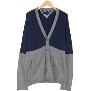 Suéter Vintage Tommy Hilfiger Para Hombre Cardigan De Algodón Gn6 Talla L - Imagen 1 de 6