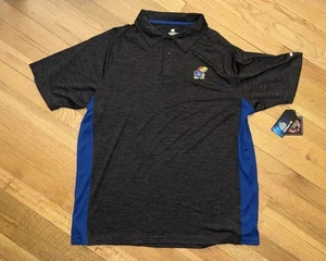 Colosseum Neu mit Etikett Shirt Herren XL NCAA Kansas Jayhawks Golf Polo Kurzarm grau - Bild 1 von 6
