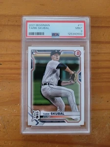 2021 Bowman #11 Tarik Skubal Rookie Card PSA 9 Mint RC Tigers - Picture 1 of 1