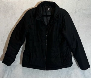 New York And Company Jacke Damen Large schwarz gesteppt wattiert Reißverschluss gebraucht, in einwandfreiem Zustand - Bild 1 von 4