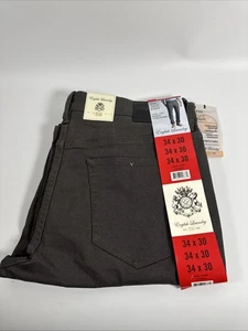 English Laundry Mens Trousers ‘The 365 Pant’ Stretch Straight Leg 34x30 Brown - Picture 1 of 8