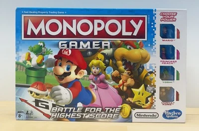 Juego de Mesa Nintendo Super Mario Monopoly Gamer Hasbro Juego de 4 Piezas Precintado Foto 1 de 2