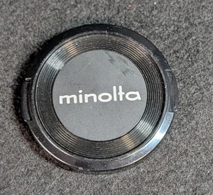 Genuine Minolta MD & MC 57mm to fit 55mm Lens Front Snap-On Cap Japan - Picture 1 of 2