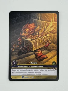 World of Warcraft TCG Honor 54/208 Extended Art Burgle - Imagen 1 de 1